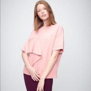 Ruda Flounce Sweatshirt in Dahlia NWOT